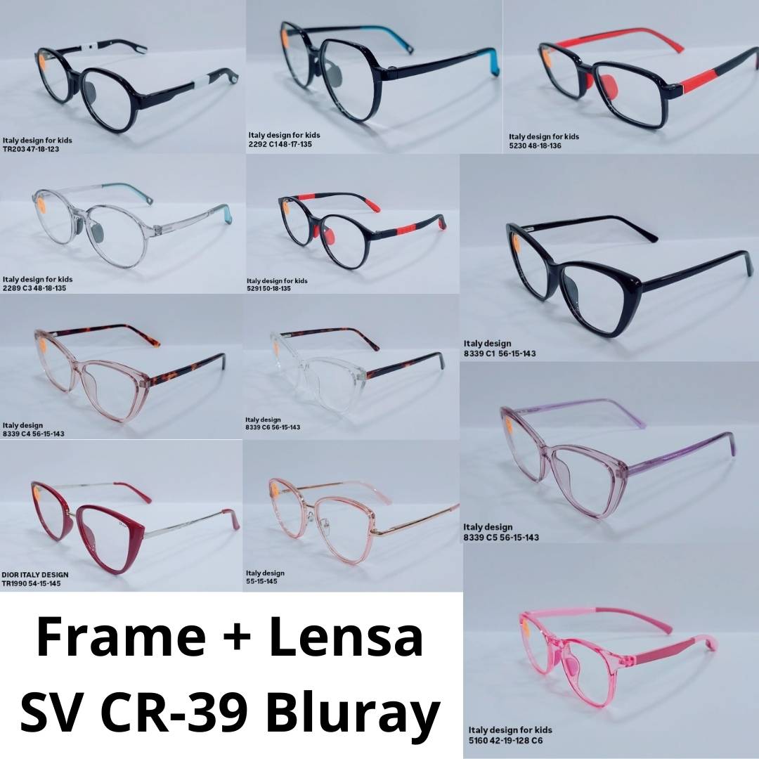 Frame + Lensa SV CR-39 Bluray